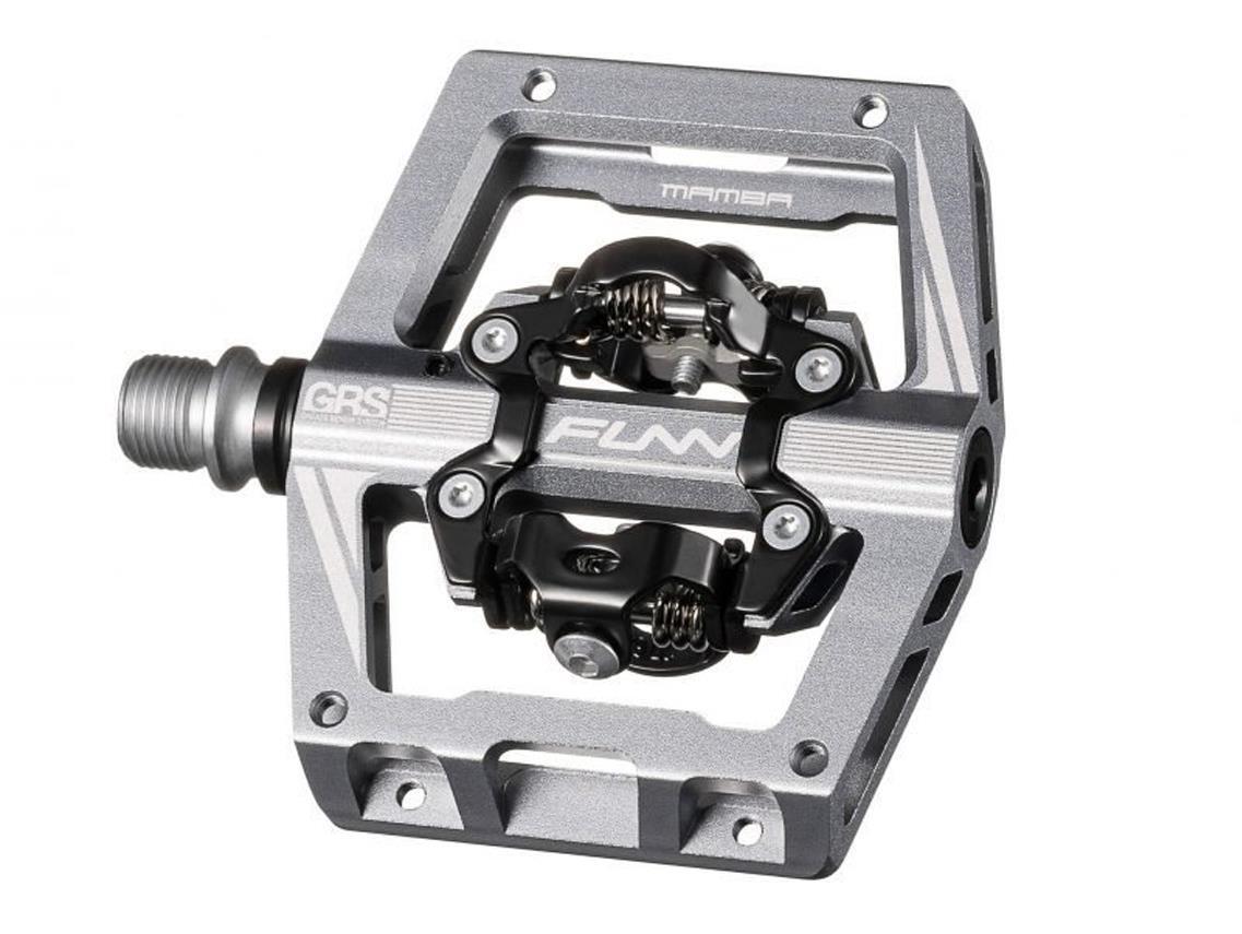 FUNN Mamba S One Side SPD Clip MTB Pedals - Grey 4 FUNN Mamba S One Side SPD Clip MTB Pedals - Grey - Image 2
