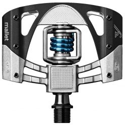 Crank Brothers Mallet 3 MTB Pedals - Black/Light Blue Spring