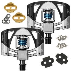 Crank Brothers Mallet 3 MTB Pedals - Black/Light Blue Spring -Pedals & Cleats Sales 15988 BB 3