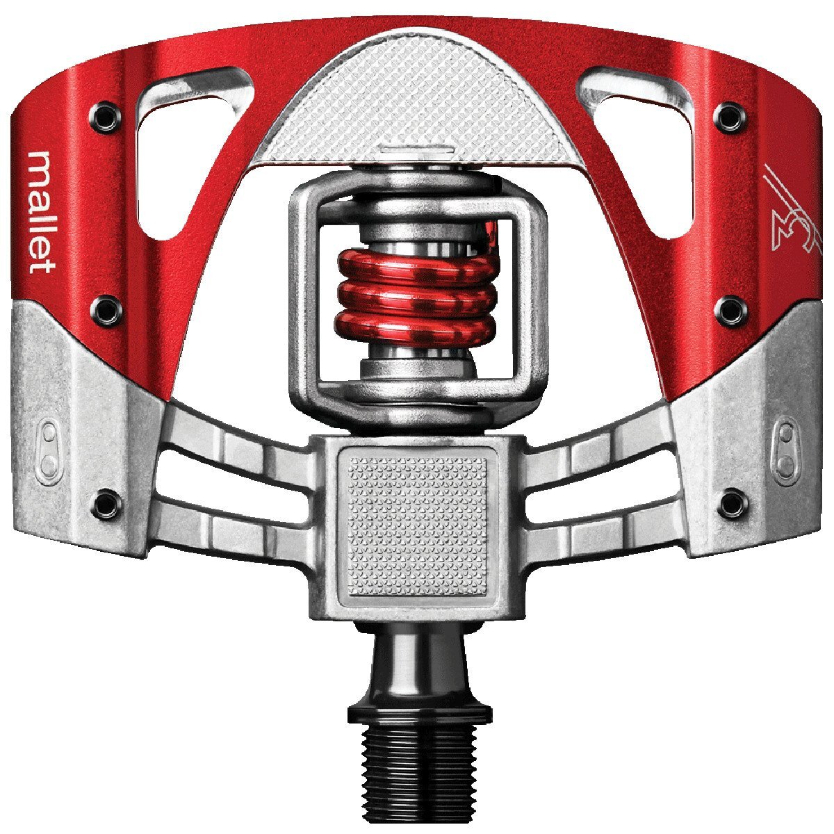 Crank Brothers Mallet 3 MTB Pedals - Red/Red Spring 4 Crank Brothers Mallet 3 MTB Pedals - Red/Red Spring - Image 2