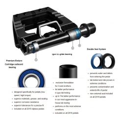 Crank Brothers Double Shot 3 (Half flat/Half clip-in) Pedals - Bla 10 Crank Brothers Double Shot 3 (Half flat/Half clip-in) Pedals - Bla -Pedals & Cleats Sales 16111 BB 3